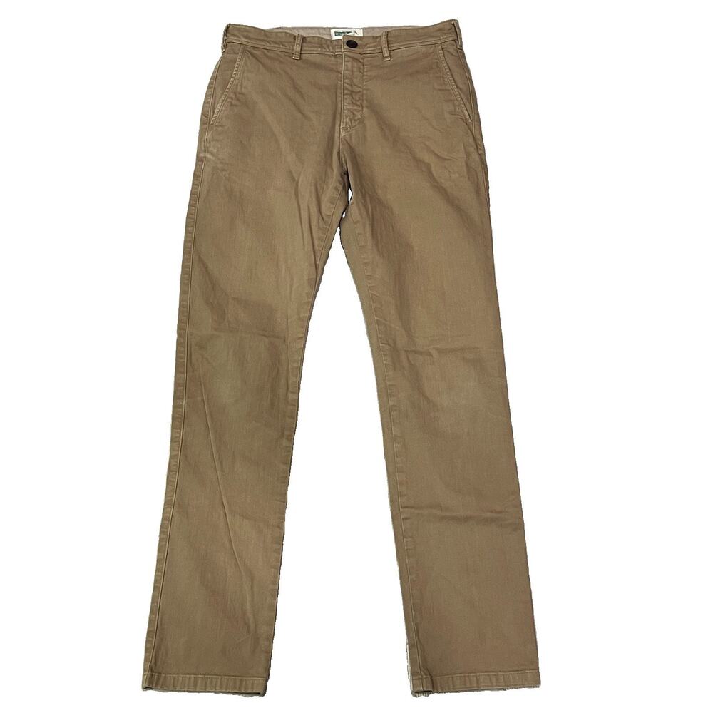 Wellen Pants Mens 30x31 Huckberry Straight Leg Cotton Spandex Stretch Chino